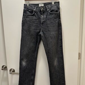 Agolde Charcoal Straight Leg Jeans